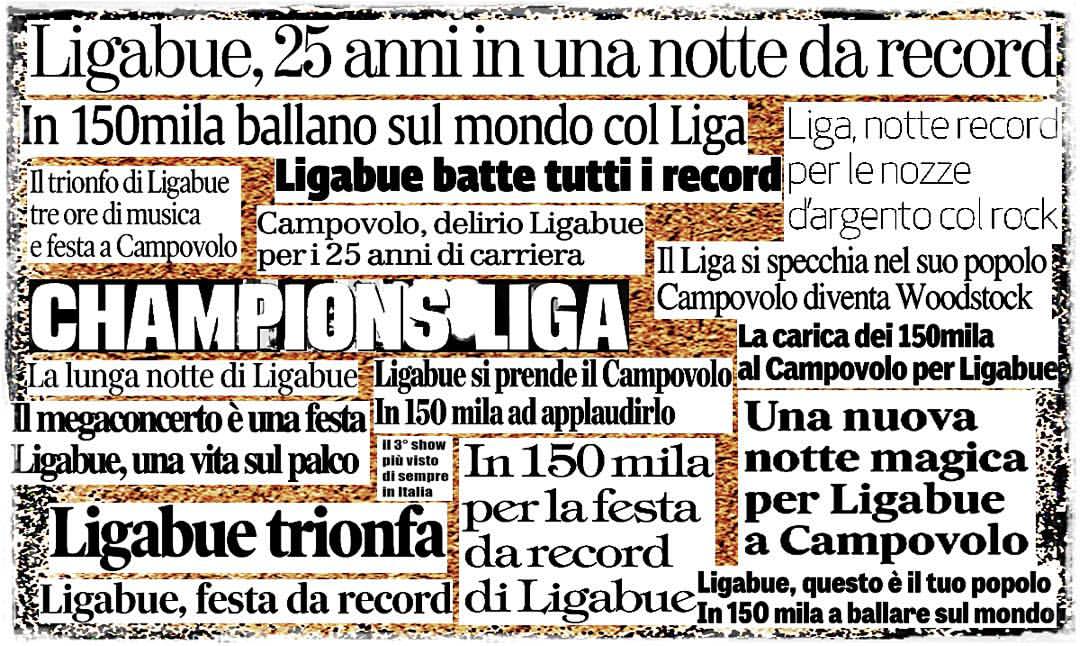 25 anni di Liga : Campovolo numero 3.